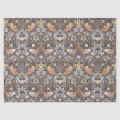 Morris Strawberry Thief Floral Pattern Earth Tones Tissuepapier (Voorkant)