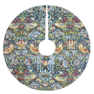 Morris Strawberry Thief Geel Ivoor Leisteenblauw Kerstboom Rok