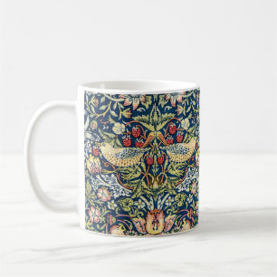 Morris Strawberry Thief Geel Ivoor Leisteenblauw Koffiemok