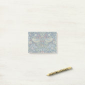 Morris Strawberry Thief Geel Ivoor Leisteenblauw Post-it® Notes (Op bureau)