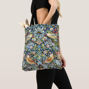 Morris Strawberry Thief Geel Ivoor Leisteenblauw Tote Bag