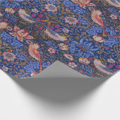 Morris Strawberry Thief Lavendel Paarse Roze Kunst Cadeaupapier (Hoek)