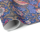 Morris Strawberry Thief Lavendel Paarse Roze Kunst Cadeaupapier (Rol Hoek)
