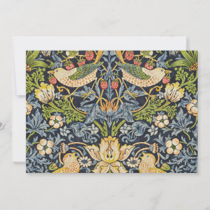 Morris Strawberry Thief Navy Blau Vintage Fijne Ku Kaart
