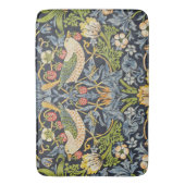 Morris Strawberry Thief Navy Blauwe Vintage Fijne  Badmat (Voorkant Verticaal)