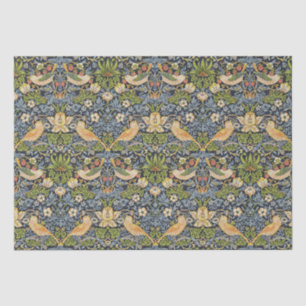 Morris Strawberry Thief Navy Blauwe Vintage Fijne  Tissuepapier