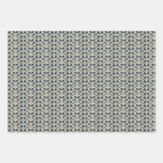 Morris Symmetrical Floral Pattern Inpakpapier Vel (Voorkant 2)