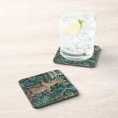 Morris Tapestry Forest Rabbits Beverage Coaster Bier Onderzetter (Rechterzijde)