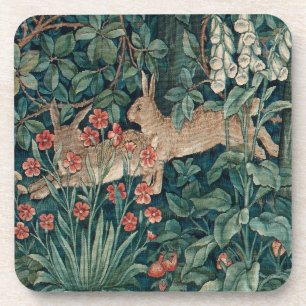 Morris Tapestry Forest Rabbits Beverage Coaster Bier Onderzetter