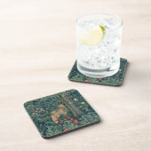 Morris Tapestry Lone Fox Beverage Coaster Bier Onderzetter (Rechterzijde)