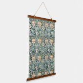 Morris Teal Blau Kamperfoelie Bloem Behang Hangend Wandkleed (Gebogen)