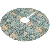 Morris Teal Blau Kamperfoelie Bloem Behang Kerstboom Rok (Gekanteld)