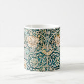 Morris Teal Blau Kamperfoelie Bloem Behang Koffiemok (Center)