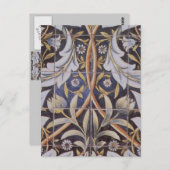 Morris tiles de Morgan Briefkaart (Voorkant / Achterkant)