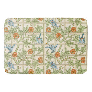 Morris' Trellis 1862 Flower & Bird Pattern Badmat