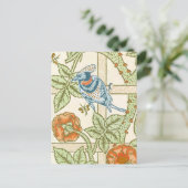 Morris' Trellis 1862 Flower & Bird Pattern Briefkaart (Staand voorkant)