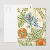 Morris' Trellis 1862 Flower & Bird Pattern Briefkaart (Voorkant / Achterkant)