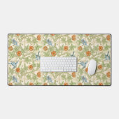 Morris' Trellis 1862 Flower & Bird Pattern Bureaumat (Keyboard & Muis)