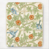 Morris' Trellis 1862  Flower & Bird Pattern Muismat (Voorkant)