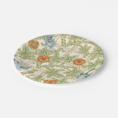 Morris' Trellis 1862 Flower & Bird Pattern Papieren Bordje (Gekanteld)