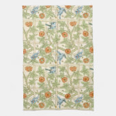 Morris' Trellis 1862 Flower & Bird Pattern Theedoek (Verticaal)
