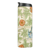 Morris' Trellis 1862 Flower & Bird Pattern Thermosbeker (Geroteerd rechts)