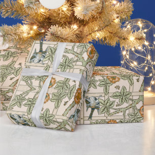 Morris' Trellis - Vintage Bloem & Vogel Patroon Cadeaupapier