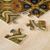 Morris Victoriaans Art Deco Medieval Pattern Gold Legpuzzel (Zijkant)