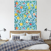 Morris - Vier Vruchten Canvas Afdruk (Insitu (Slaapkamer))