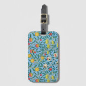 Morris - Vier vruchten, populair patroon, Bagagelabel (Voorkant (verticaal))