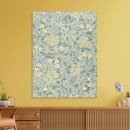 Morris Vine & Jasmine Garden Flower Classic Canvas Afdruk (Insitu (Woonkamer))