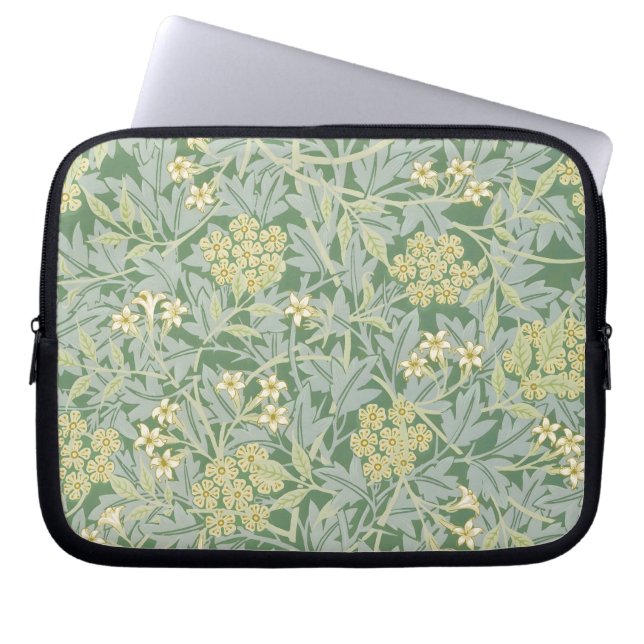 Morris Vine & Jasmine Garden Flower Classic Laptop Sleeve (Voorkant)