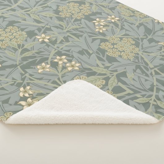 Morris Vine & Jasmine Garden Flower Classic Sherpa Deken (3/4)