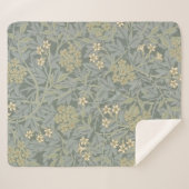 Morris Vine & Jasmine Garden Flower Classic Sherpa Deken (Voorkant (horizontaal))