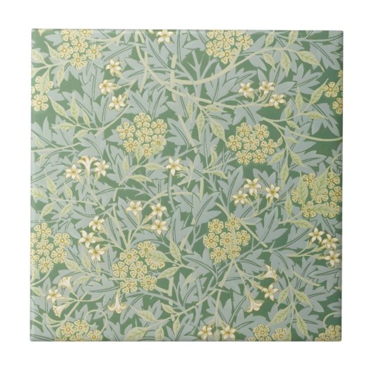 Morris Vine & Jasmine Garden Flower Classic Tegeltje (Voorkant)