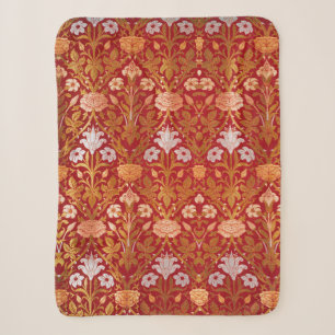 Morris - Vintage 1893 Roos & Lelie Bloemmotief Sherpa Deken