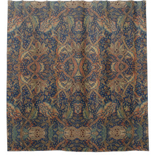 Morris vintage windrush borduurwerk bloempatroon douchegordijn