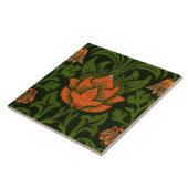 Morris - Violet en akelei Tegeltje (Zijkant)