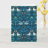 Morris - Vogels, kleurrijk  patroon Kaart (Gele Bloem)