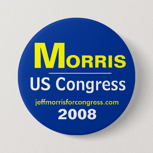 Morris voor de Button van het Congres (Voorkant)