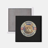 Morris voor President  1988 Kattenlover Magneet (Voorkant / Achterkant)