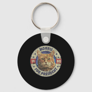 Morris voor President  1988 Kattenlover Sleutelhanger