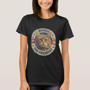 Morris voor President 1988 Kattenlover T-shirt
