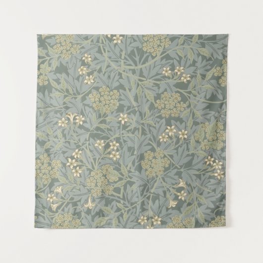 Morris Wijnstok & Jasmijn Tuin Bloem Klassieker Wandkleed (Voorkant)