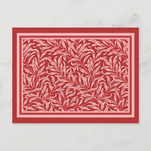 Morris - Willow Bough in deep mauve Briefkaart