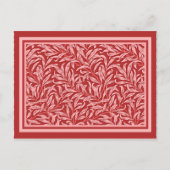 Morris - Willow Bough in deep mauve Briefkaart (Voorkant)