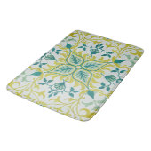 Morris Yellow Turquoise Vine & Bloempatroon Badmat (Gekanteld)