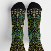 Morris Zwarte Achtergrond Vintage Blackthorn Patro Sokken (Top)