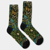 Morris Zwarte Achtergrond Vintage Blackthorn Patro Sokken (Rechts)