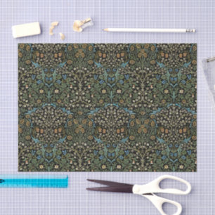 Morris Zwarte Achtergrond Vintage Blackthorn Patro Tissuepapier